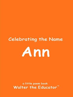 cover image of Celebrating the Name Ann